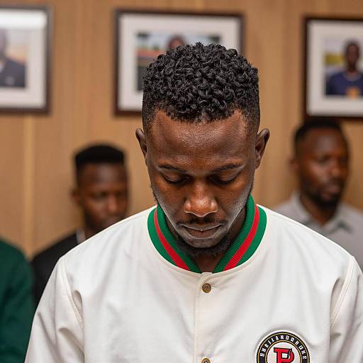 African American Man in Stylish Apparel