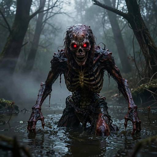 Nightmarish Swamp Creature Emergence