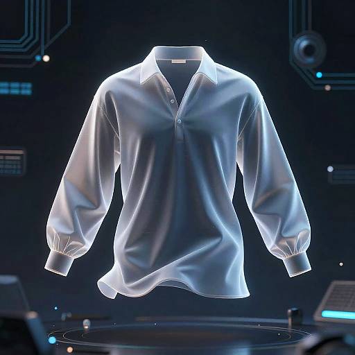 Abstract AI Entity Unraveling Fabrics