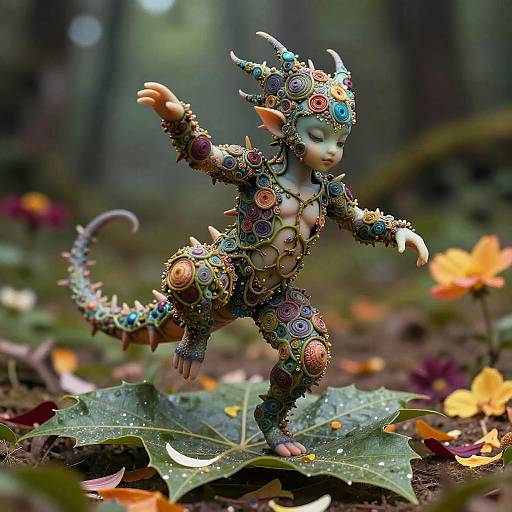 Darling Kraken Hatchling on Fractal Petals