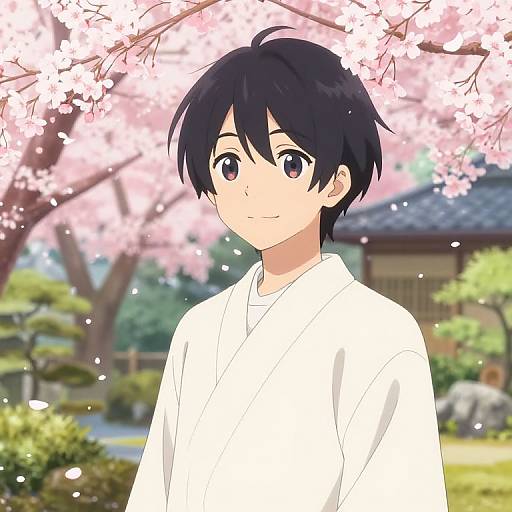 Kagami Uekusa Under Cherry Blossoms