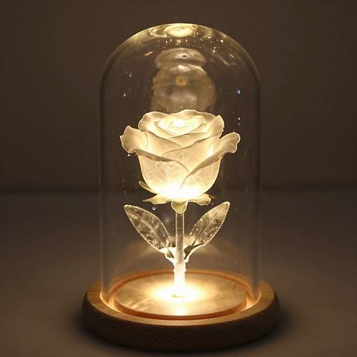 Eternal LED Rose in Glass Dome