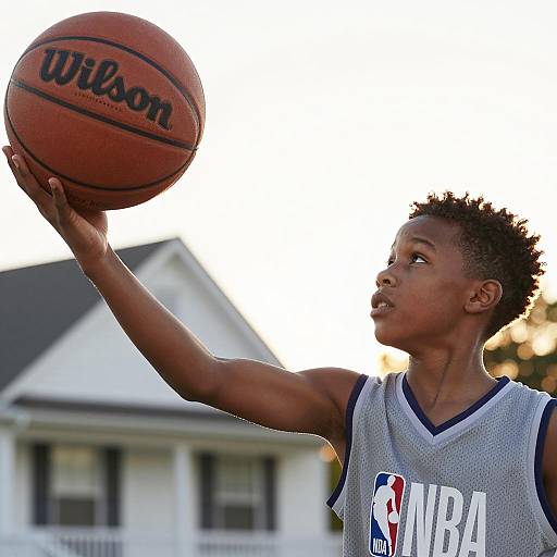 Focused Young Athlete in Golden Light