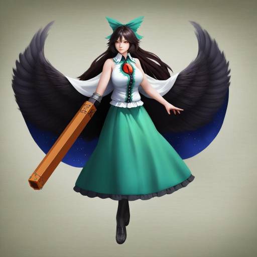 Elegant Utsuho in Casual Denim Style