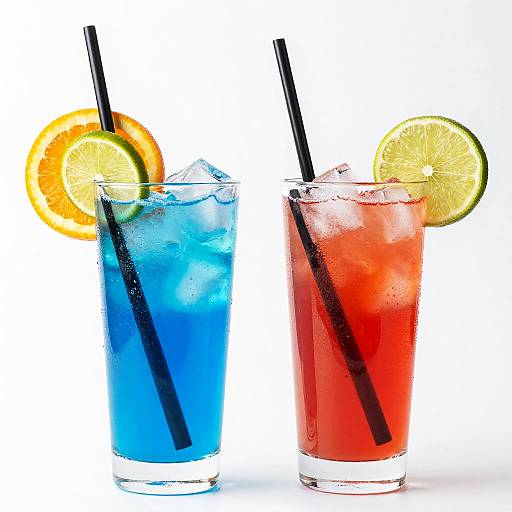 Colorful Refreshing Cocktail Photography