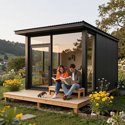 Sunlit Modern Tiny House Retreat