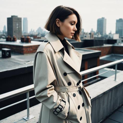 Chic Angled Bob on Urban Fashion Model