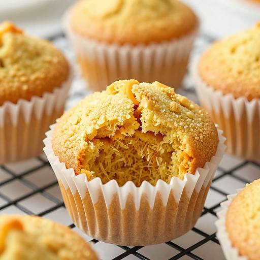 Golden Pumpkin Muffin Close-Up