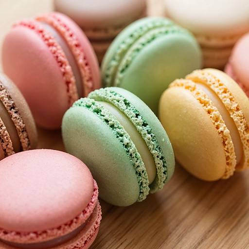 Vibrant Macro French Macarons HDR