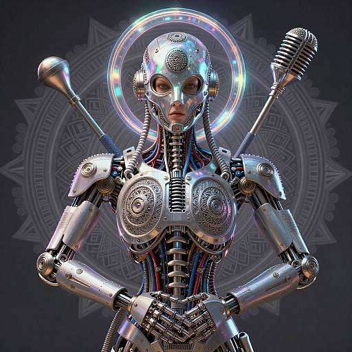 Intricate Sci-Fi Exosuit Masterpiece Art