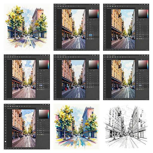 Multi-Filter Urban Art Workspace