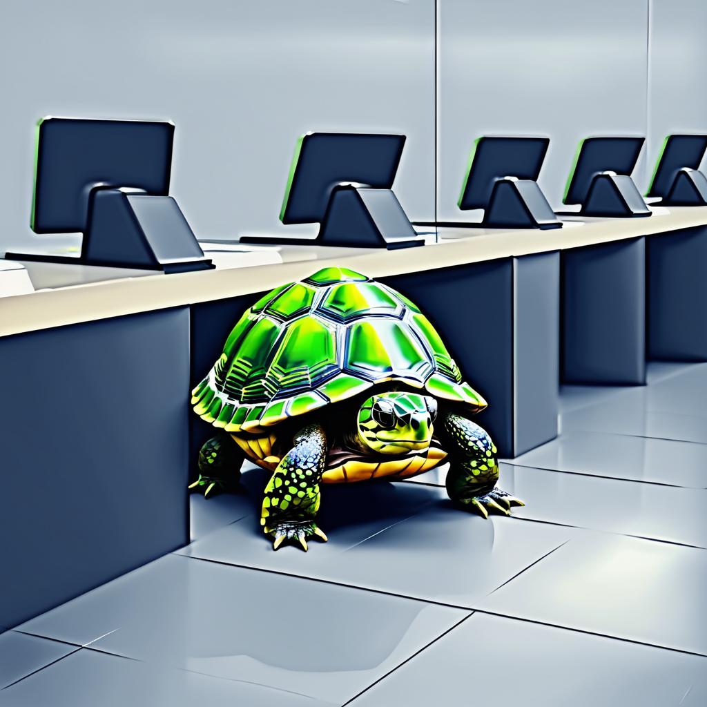 Impatient Turtle at the DMV