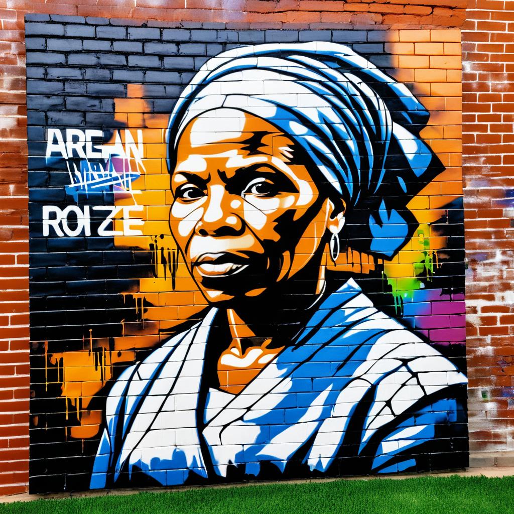 Urban Graffiti Tribute to Harriet Tubman