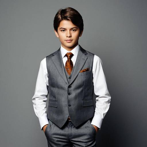 Young Man in Grey Formal Suit