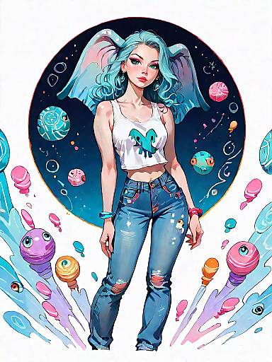 Casual Woman with Elephant Print Style