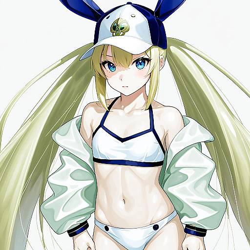 Illustration of Artoria caster (swimsuit) (fate), fate (series) in the style of Kozue akari