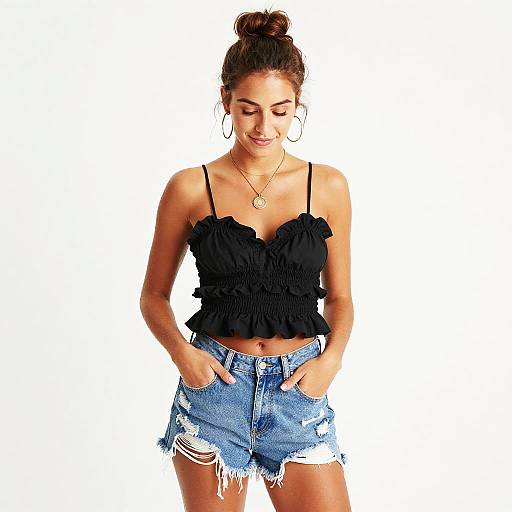 Young Woman in Casual Summer Outfit