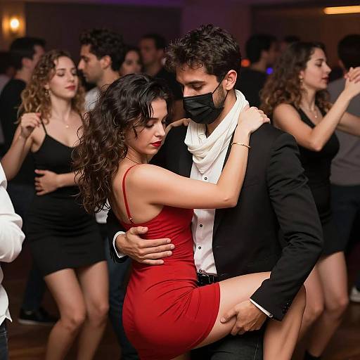 Vibrant Nightlife in a Dance Club