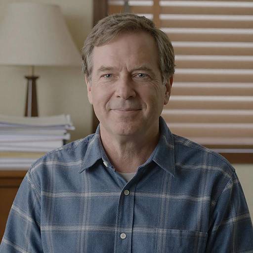 Smiling Middle-Aged Man in Casual Setting