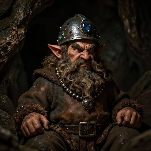 Fierce Dwarf Miner Portrait