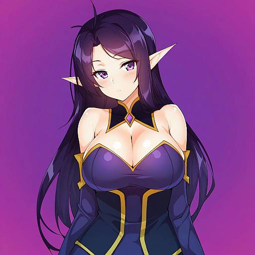 Illustration of Morgana (league of legends), league of legends in the style of Tilt-shift (azalanz)