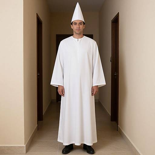 Man in White Luka Costume