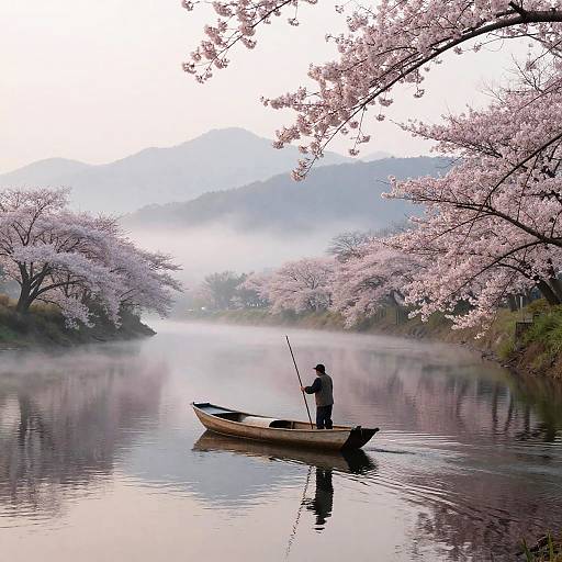 Tranquil Dawn River with Georgie