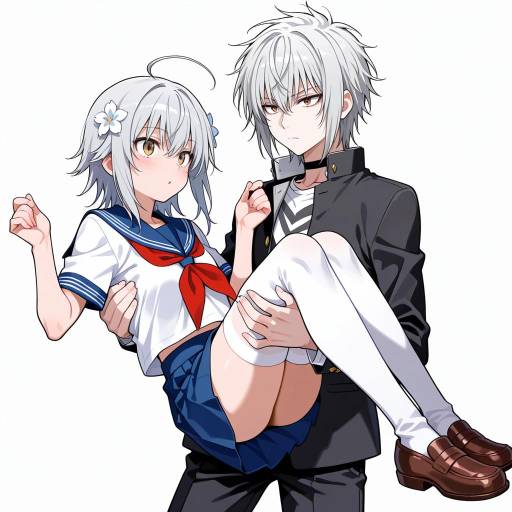 Genderswap High School Scene with Characters
