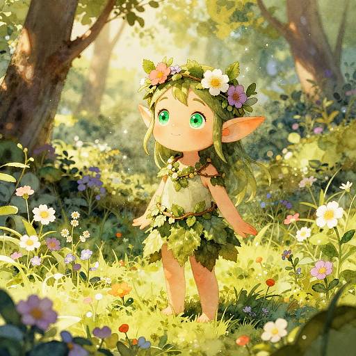 Whimsical Forest Sprite Elf