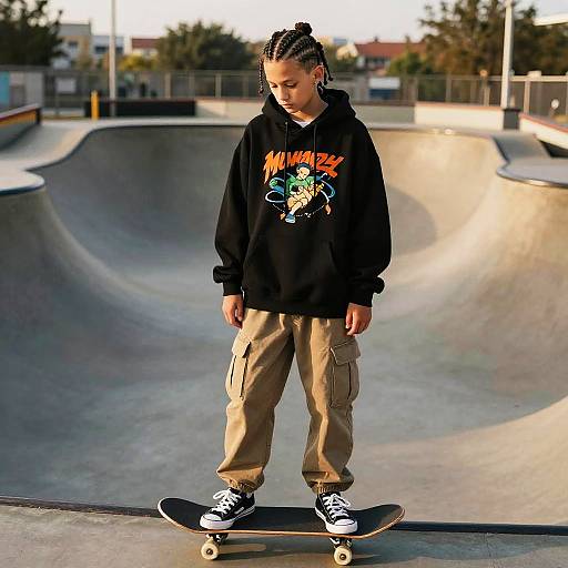 Teen Skate Style with Fishtail Braid