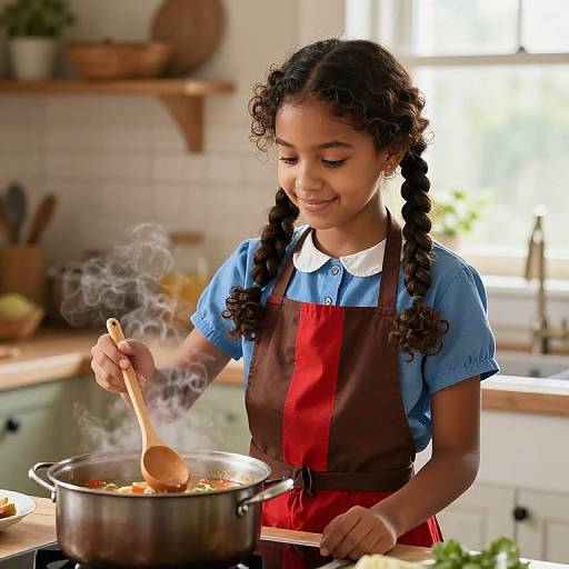 Cozy Vintage Kitchen Portrait