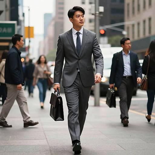 Modern Politician in Urban Setting