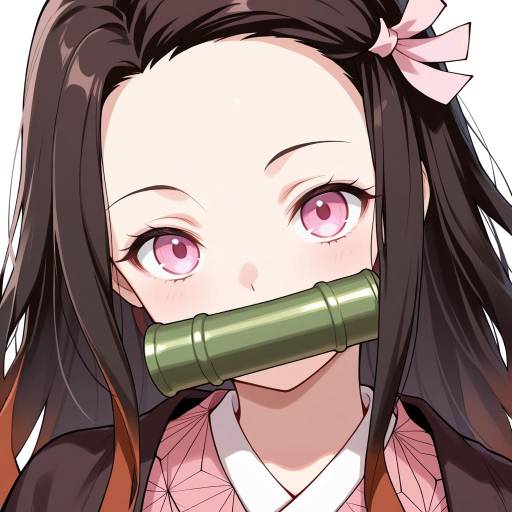 Elegant Kamado Nezuko Portrait