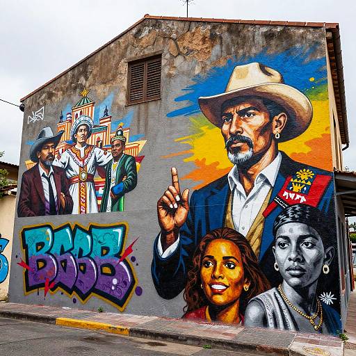 Vibrant Street Art Celebrating Traditions