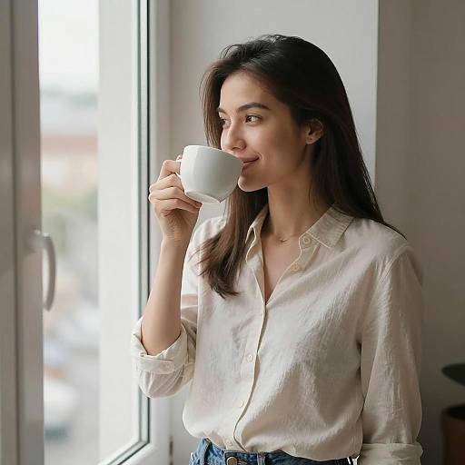 Calm Morning Portrait of a Woman