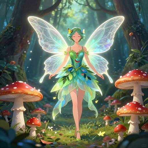 Enchanted Fairy in Magical Forest