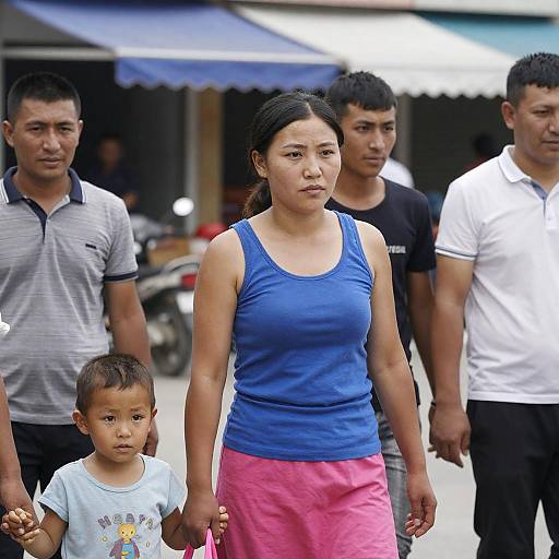 Vibrant Street Scene in Central Asia