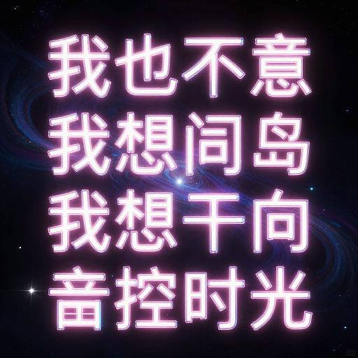 Futuristic Neon Typography Quote Posters