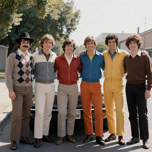 1970s Street Style Group Photo