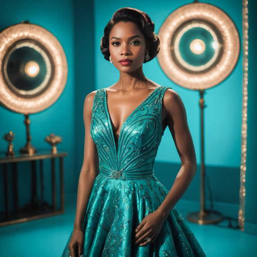 Glamorous Actress in Elegant Ballroom Setting Glamorous Actress in Elegant Ballroom Setting