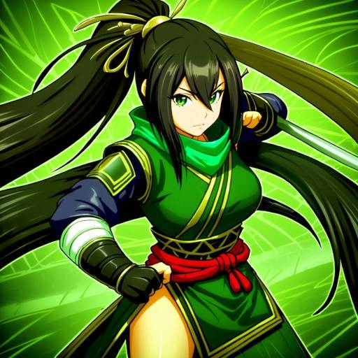 Illustration of Akali (legacy), league of legends in the style of Matsui yasutsugu