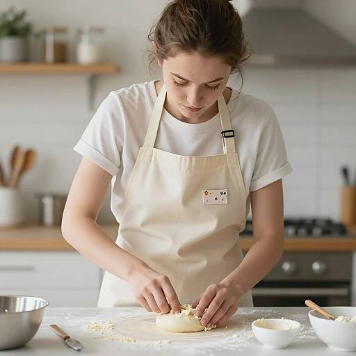 Photorealistic Chef Baking in Kitchen