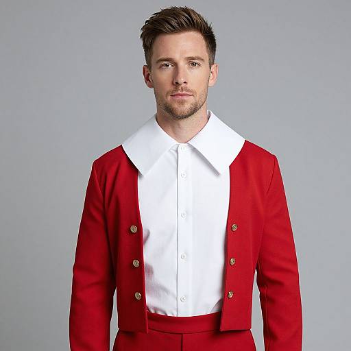 Peter Dundas Red and White Costume