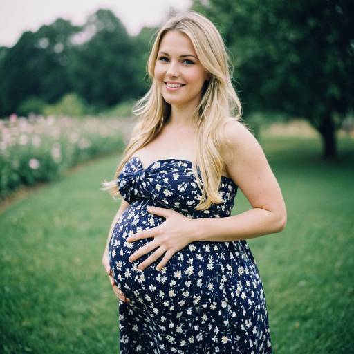 Charming Maternity Dress for Outdoor Celebration