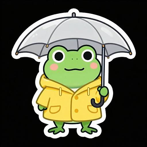 Elizabeth Bennet Frog Sticker