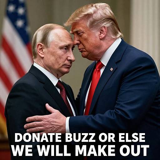 Photo-Realistic Putin and Trump Embrace