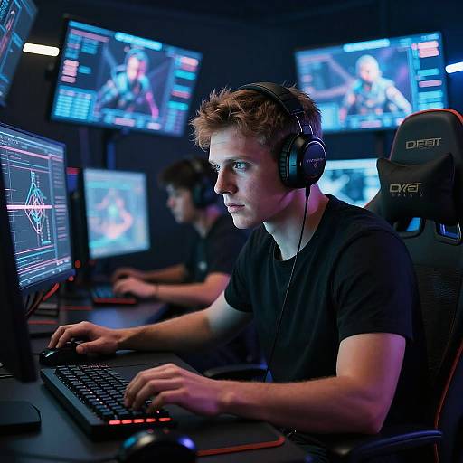 Paveldogreat in High-Tech Gaming Room