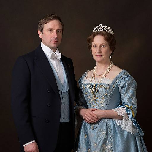 Distinguished Formal Portrait of Swaine Couple