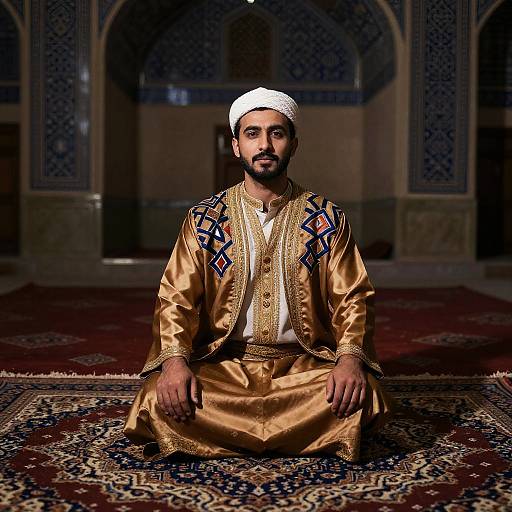 Iranian Traditional Male Dress Portrait