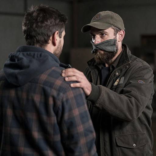 Intense Brotherhood in Industrial Shadows